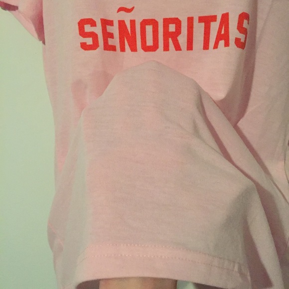 Margaritas Senoritas Pink Graphic Tee Top Shirt - Picture 7 of 7